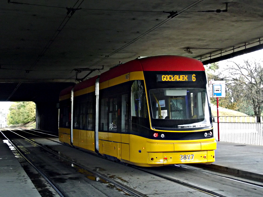 Pesa 134N 3827 Tramwaje Warszawskie