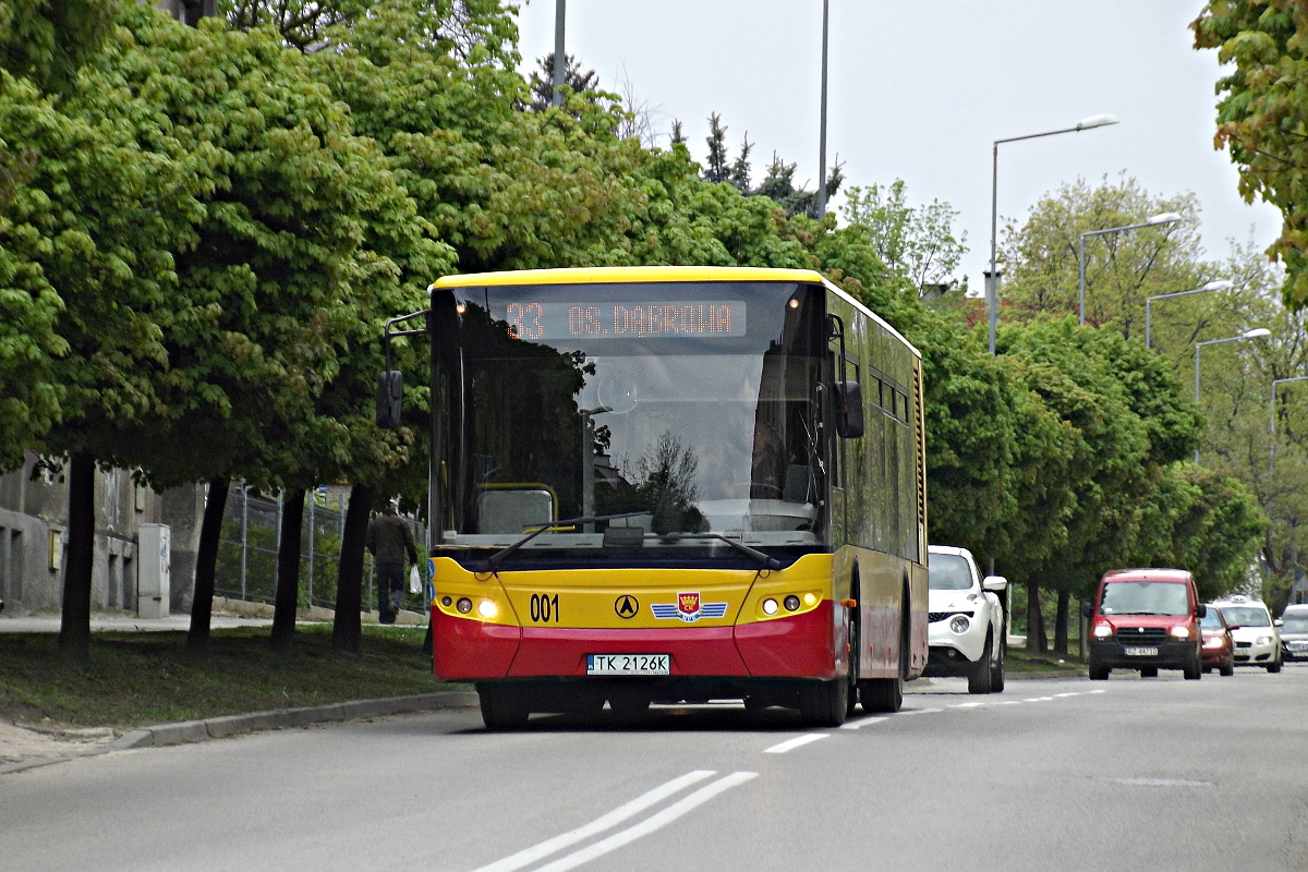 LAZ A183D1 001 Kieleckie Autobusy Sp�ka Pracownicza
