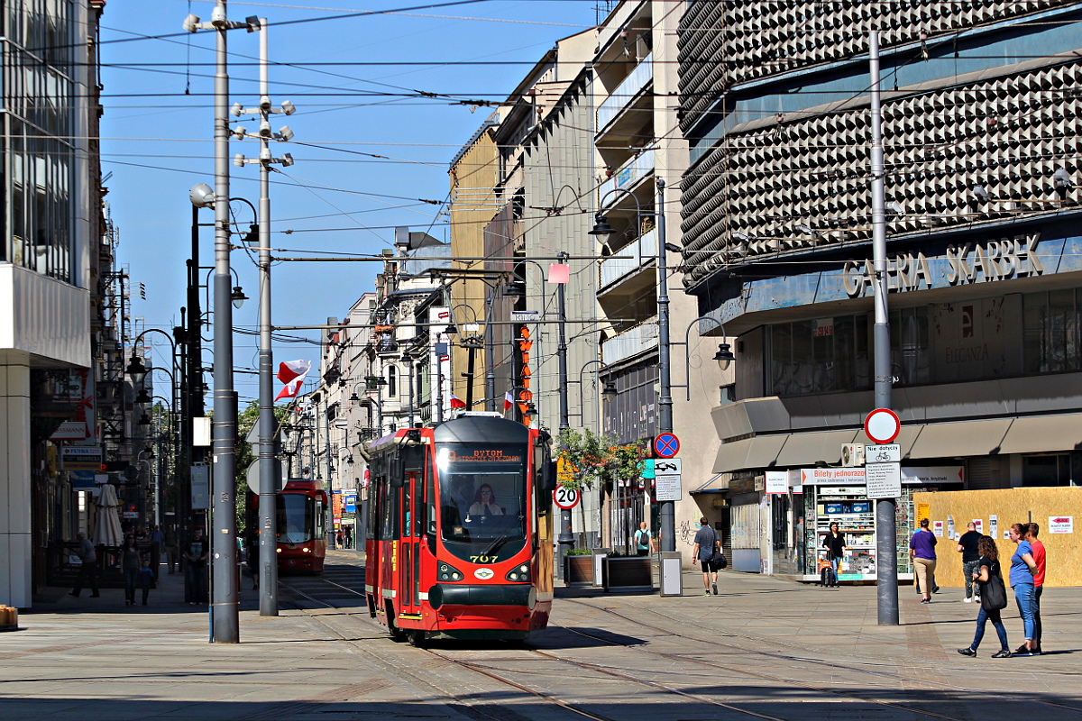 Konstal/Modertrans 105N-AC 707 Tramwaje �l�skie S.A. - Chorz�w