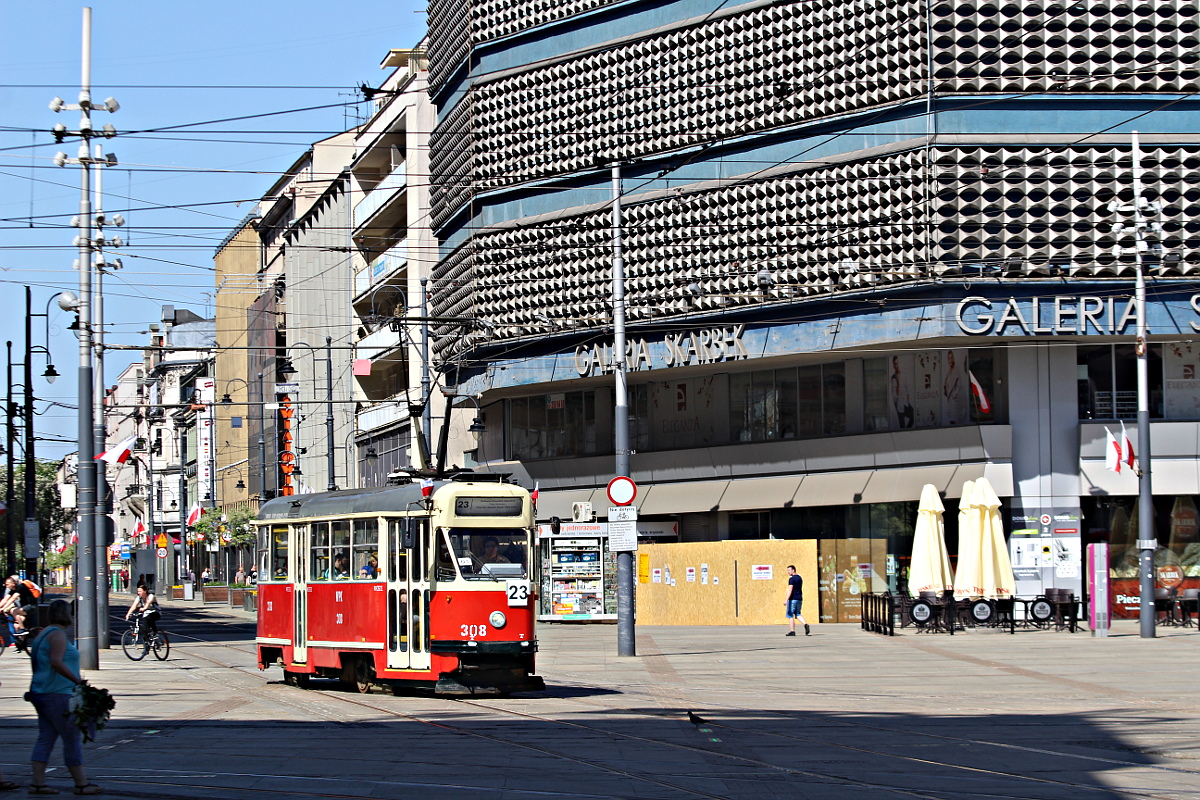 Konstal 13N 308 Tramwaje �l�skie S.A. - Chorz�w