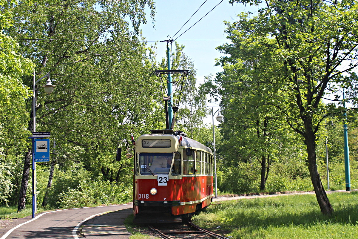 Konstal 13N 308 Tramwaje �l�skie S.A. - Chorz�w