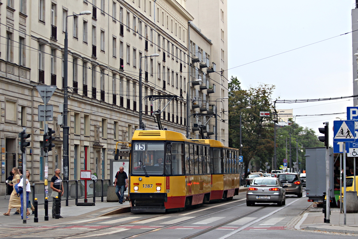 Konstal 105Nb/e 1387 Tramwaje Warszawskie