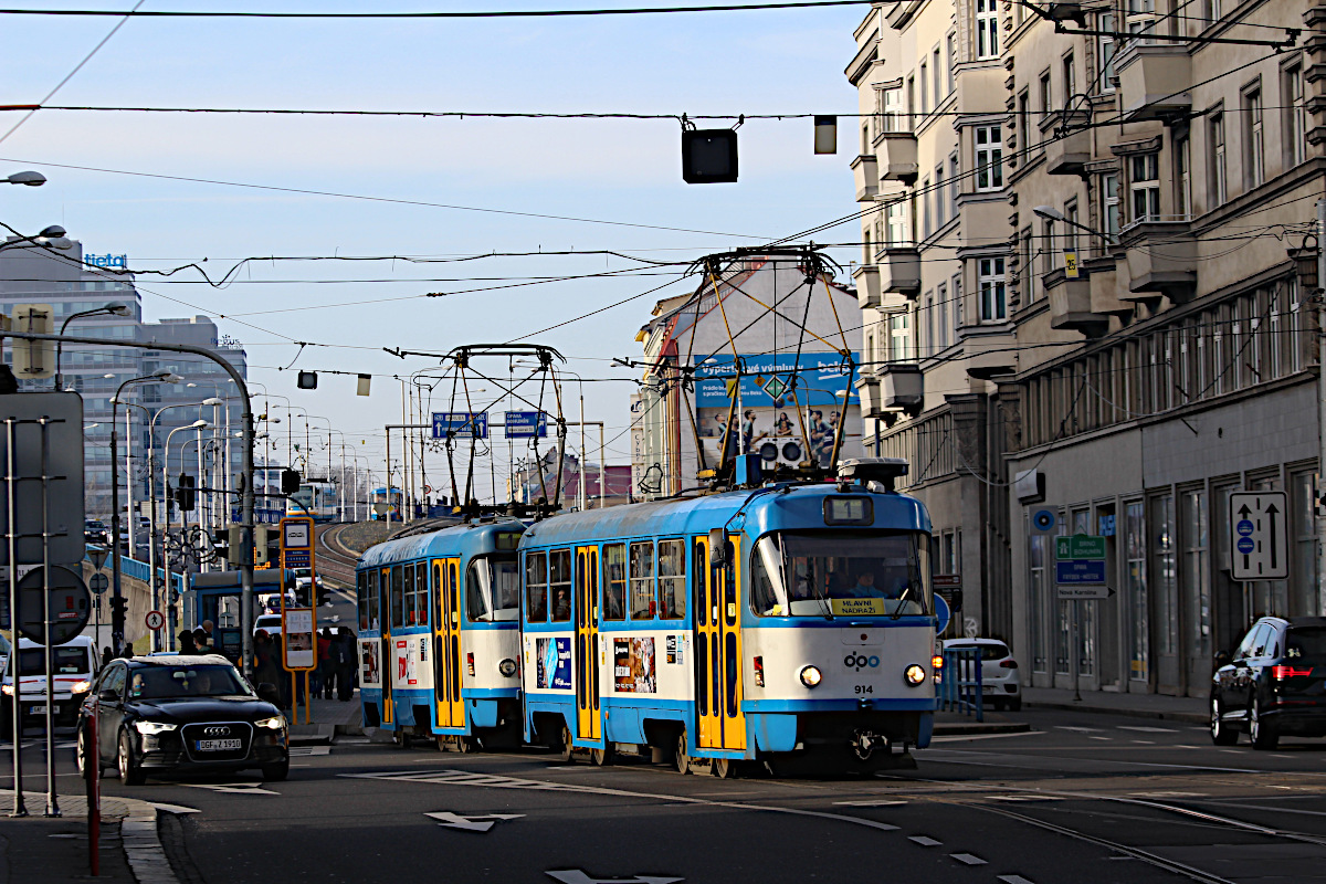 Tatra T3SUCS 914 Dopravn� podnik Ostrava