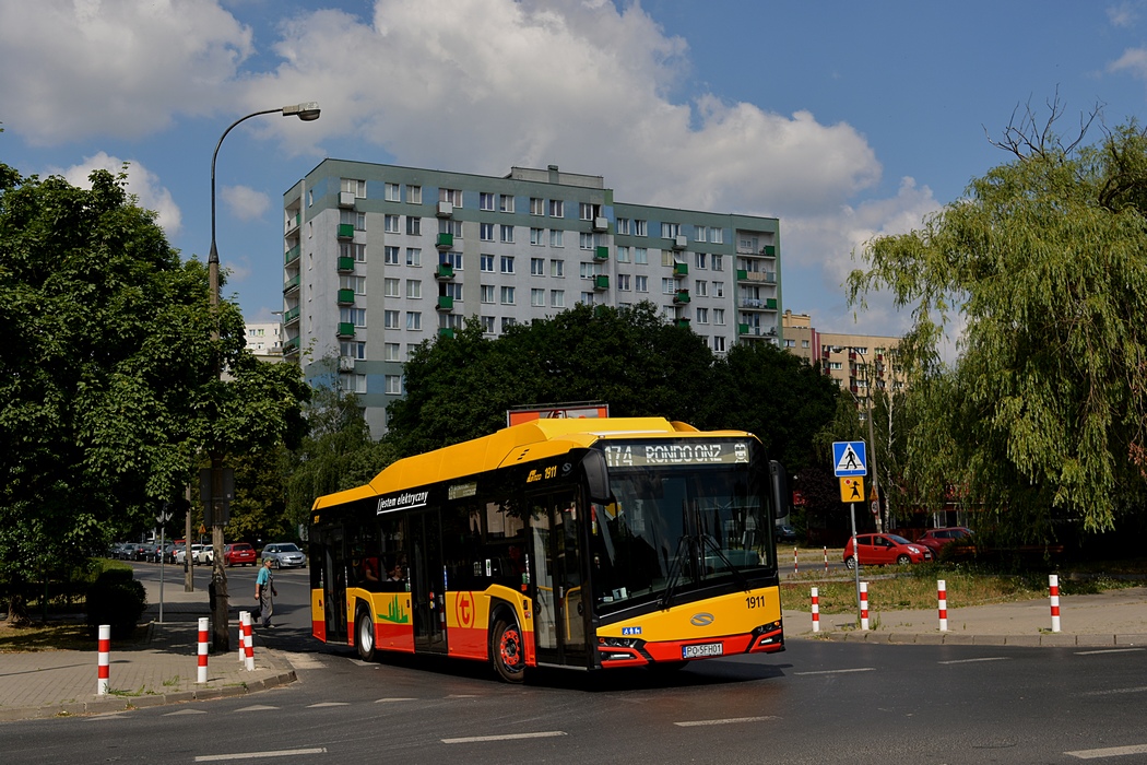 Solaris Urbino 12 electric 1911 MZA Warszawa