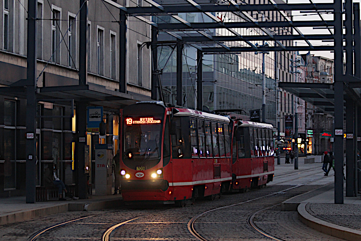 Konstal/T� 105N-AC 709 Tramwaje �l�skie S.A. - Chorz�w