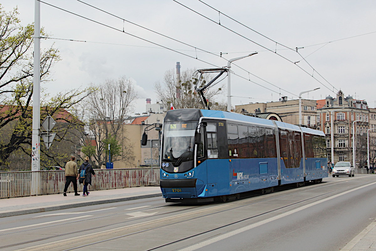 Protram/Modertrans 205WrAs MF17AC 2701 MPK Wroc�aw