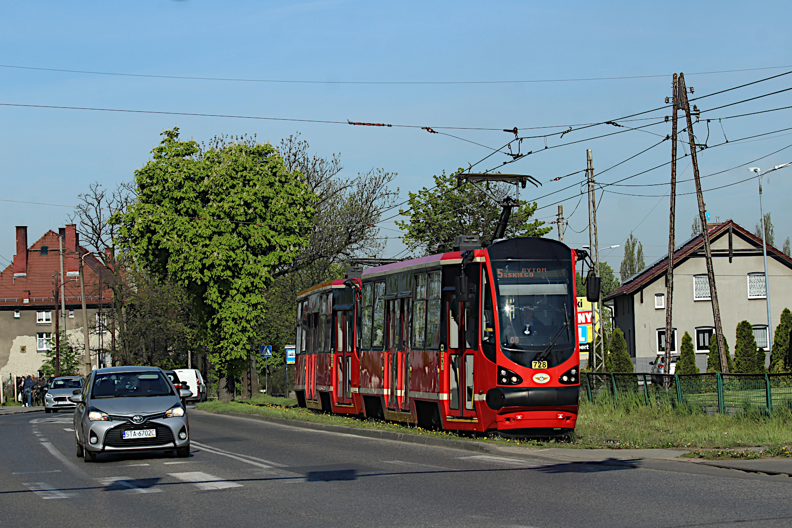 Konstal/T� 105N-AC 728 Tramwaje �l�skie S.A. - Chorz�w