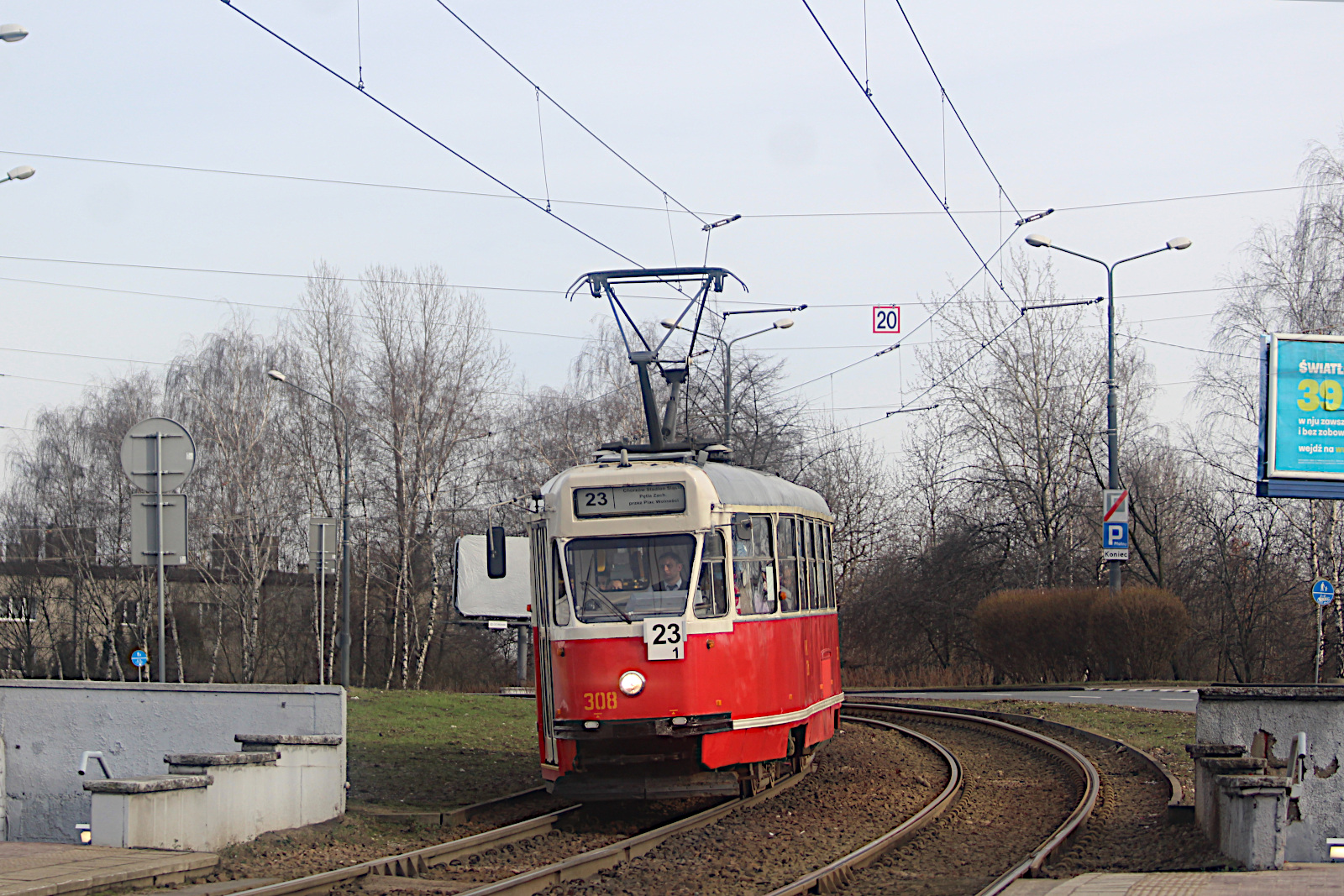 Konstal 13N 308 Tramwaje �l�skie S.A. - Chorz�w