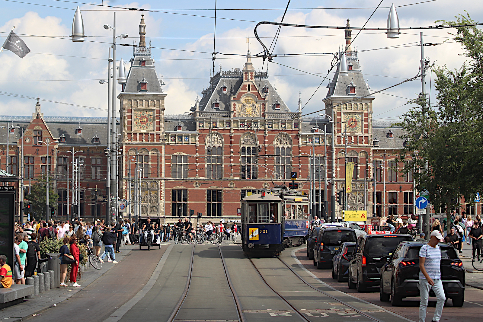 Werkspoor Grootbordesbijwagen 731 Electrische Museumtramlijn Amsterdam